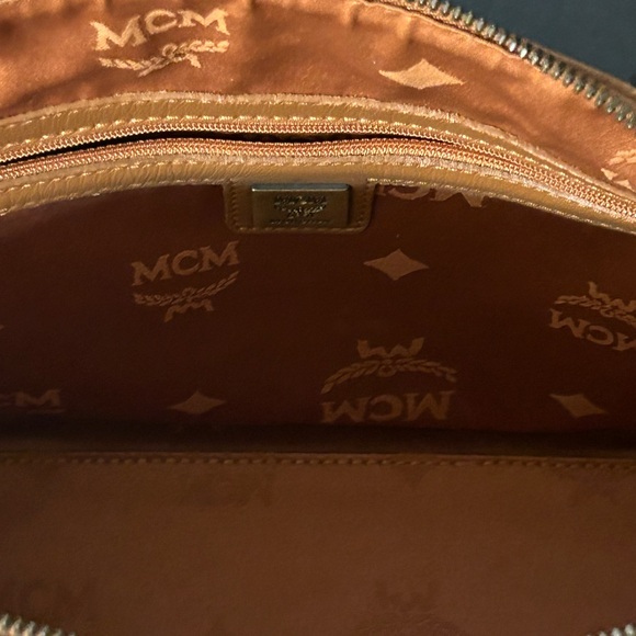 MCM Visetos Cognac Handbag - Picture 9 of 14